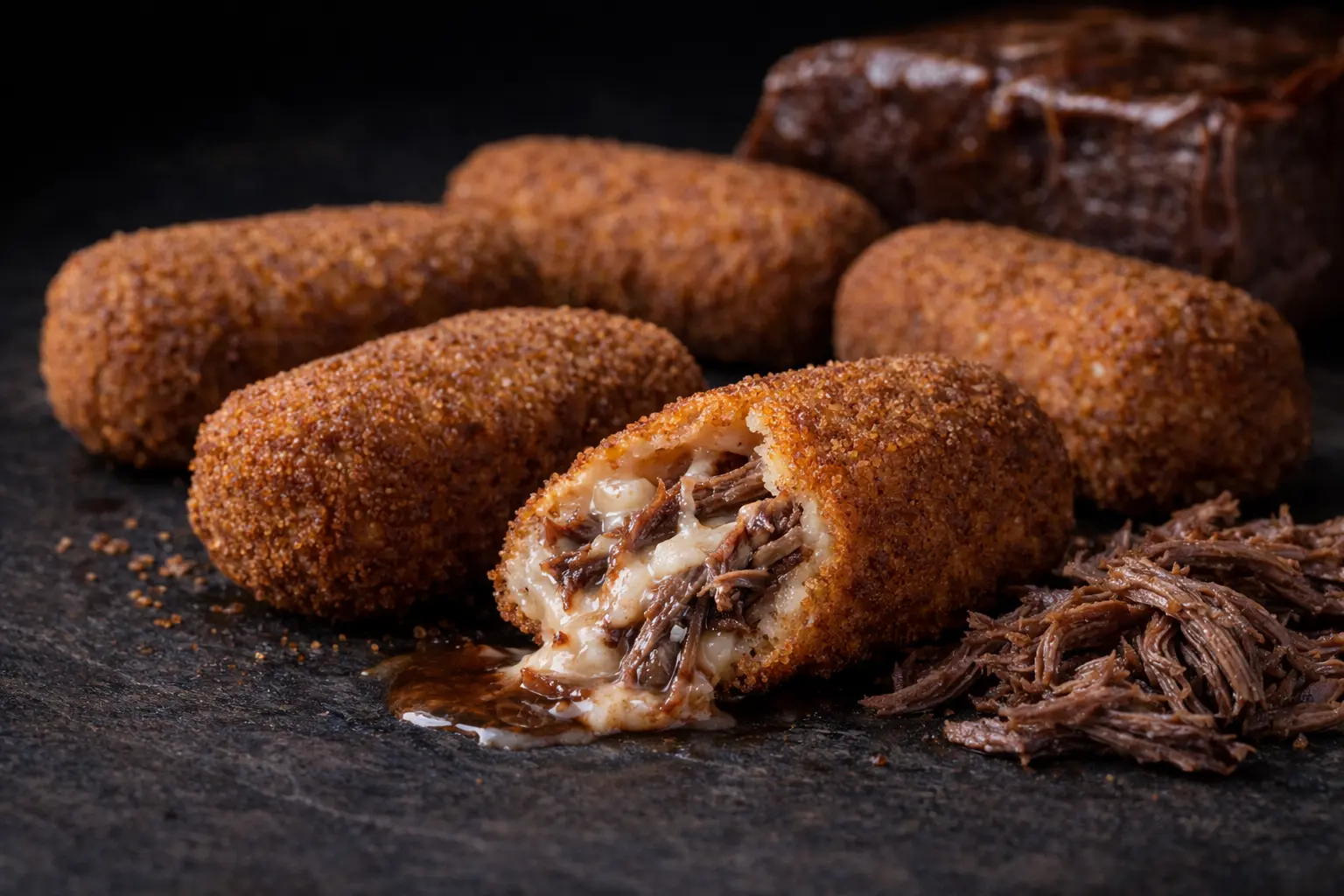 Croqueta de meloso de ternera